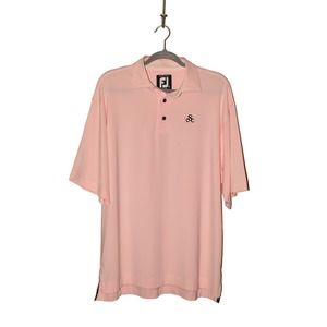 FOOTJOY‎ $69 Solid Lisle Prodry Short Sleeve Polo Light Pink Medium